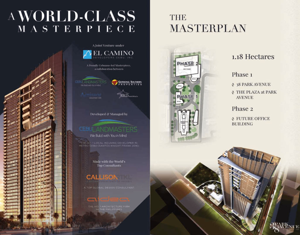 38 Park Avenue Cebu Luxury Condo for Sale 5 38 Park Avenue condo Cebu masterplan