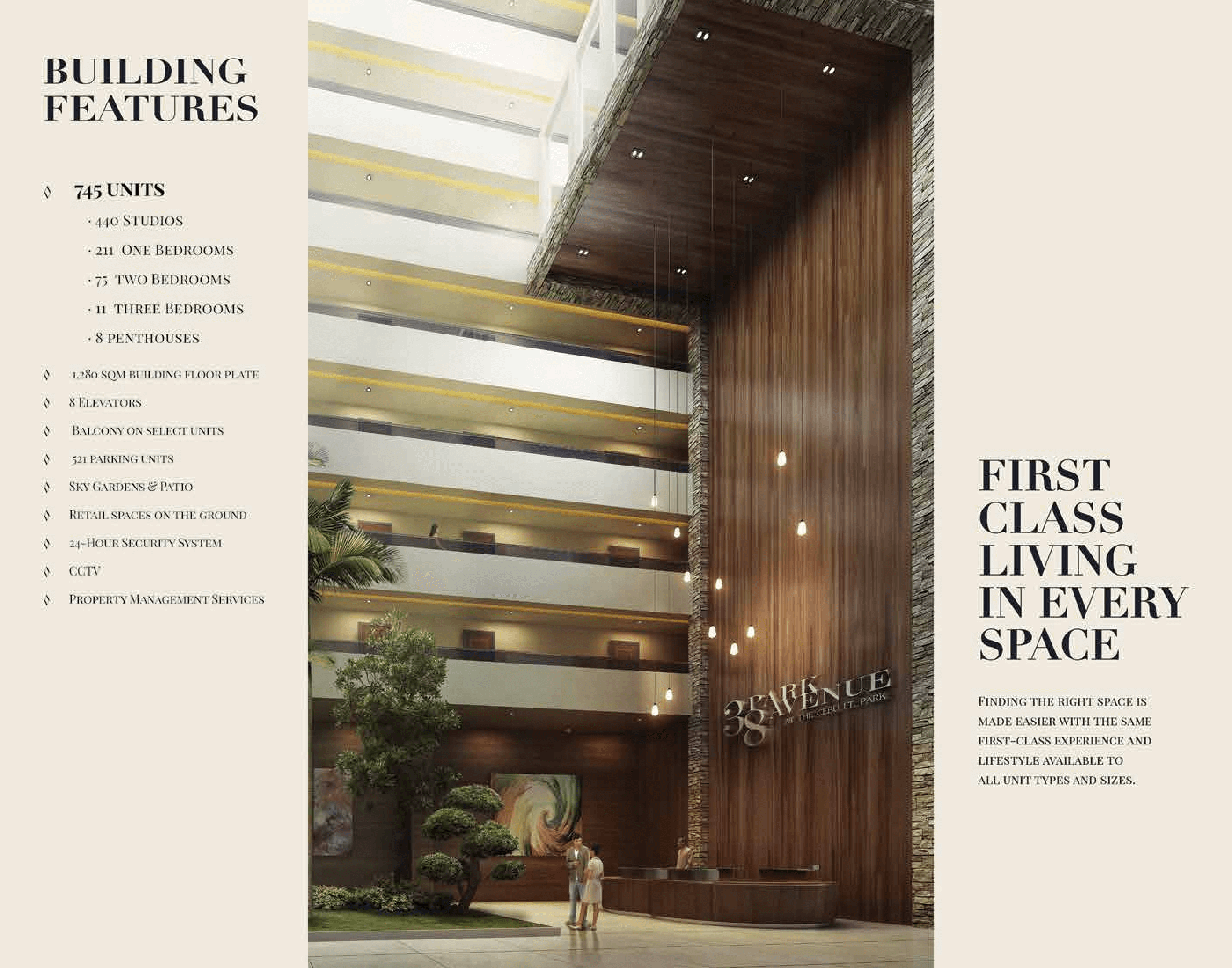 38 Park Avenue condo Cebu building features