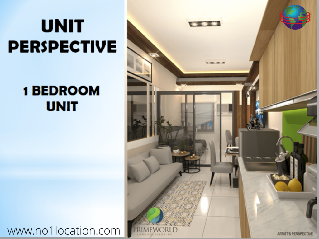 IMMEDIATE MOVE -IN on RENT TO OWN basis Primeworld District Condo in Mactan, Cebu, Philippines 7 primeworld district 1 bedroom design perspective