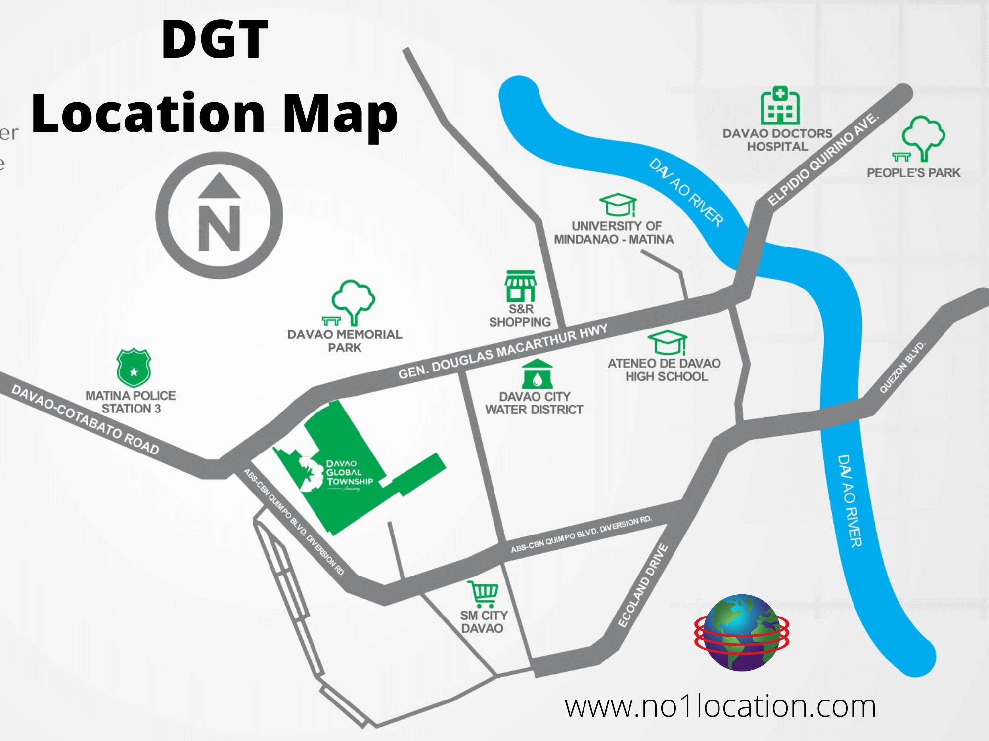 davao global township davao city location map