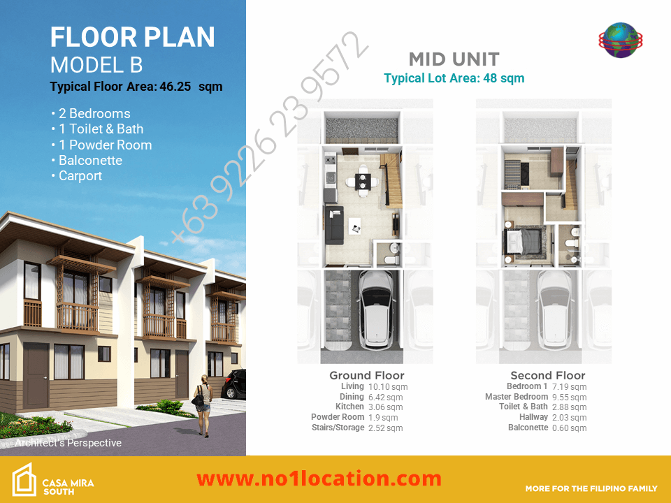 casa mira south model B mid unit