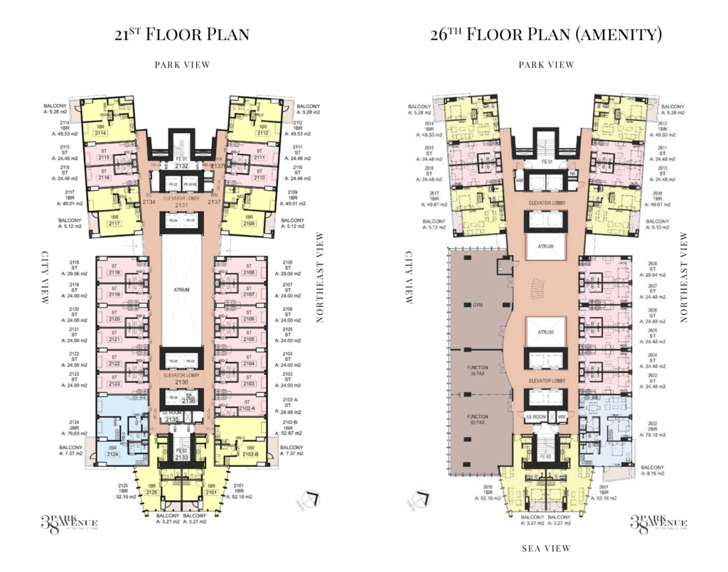 38 Park Avenue Floor Plan 16 21st Floor _-26th Floor layout