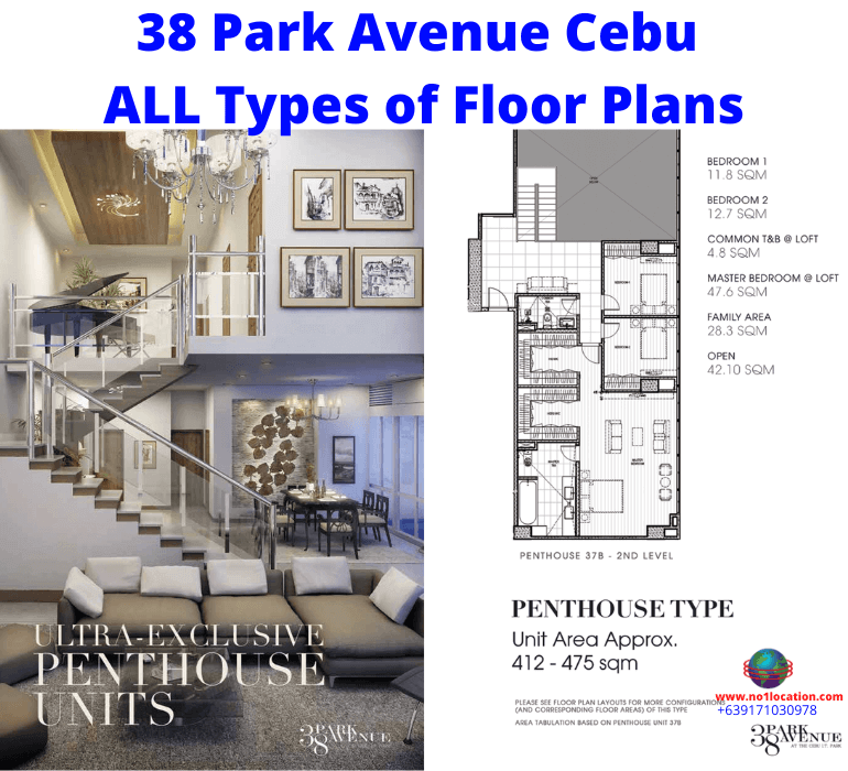 All 38 Park Avenue cebu Floor Plans