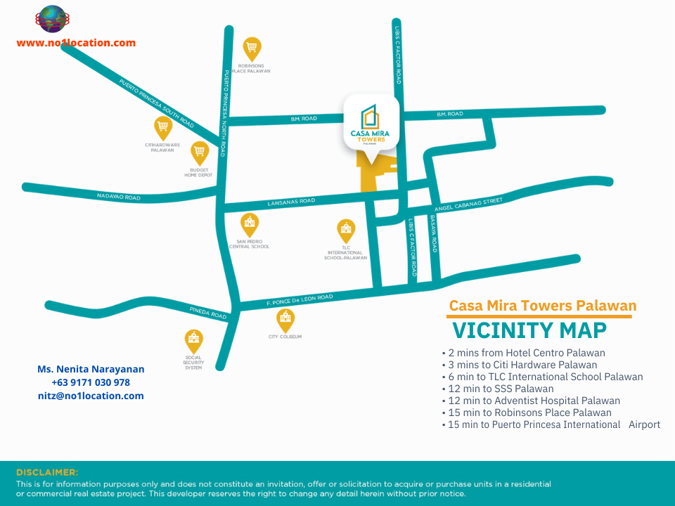 Casa Mira Towers Palawan | Below P2.99M | Condo for Sale in Palawan, Puerto Princesa | 10 casa mira towers Palawan nearby places