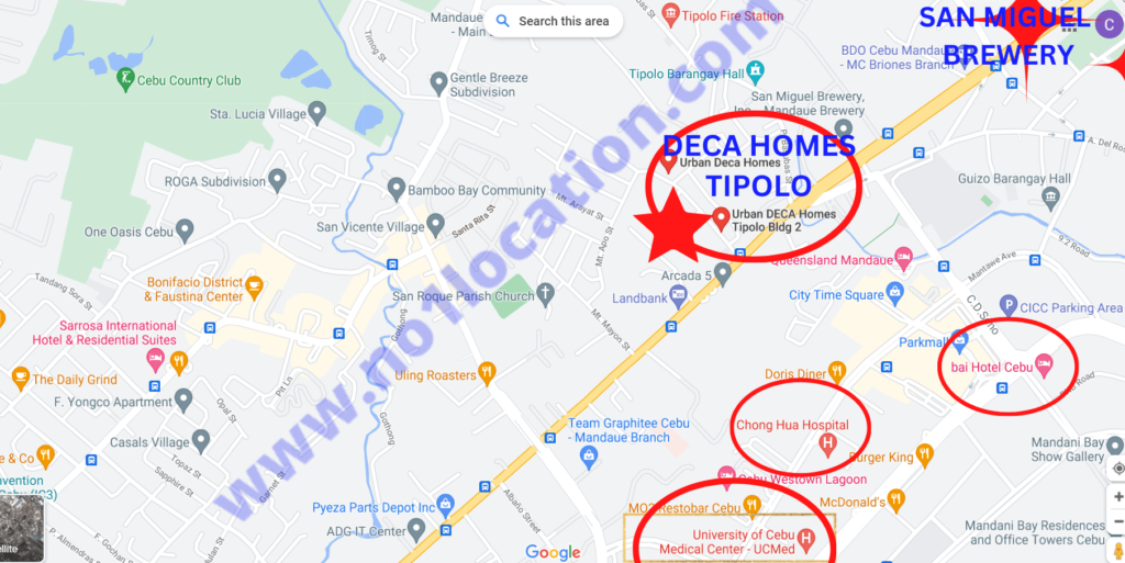DECA TIPOLO location map 1