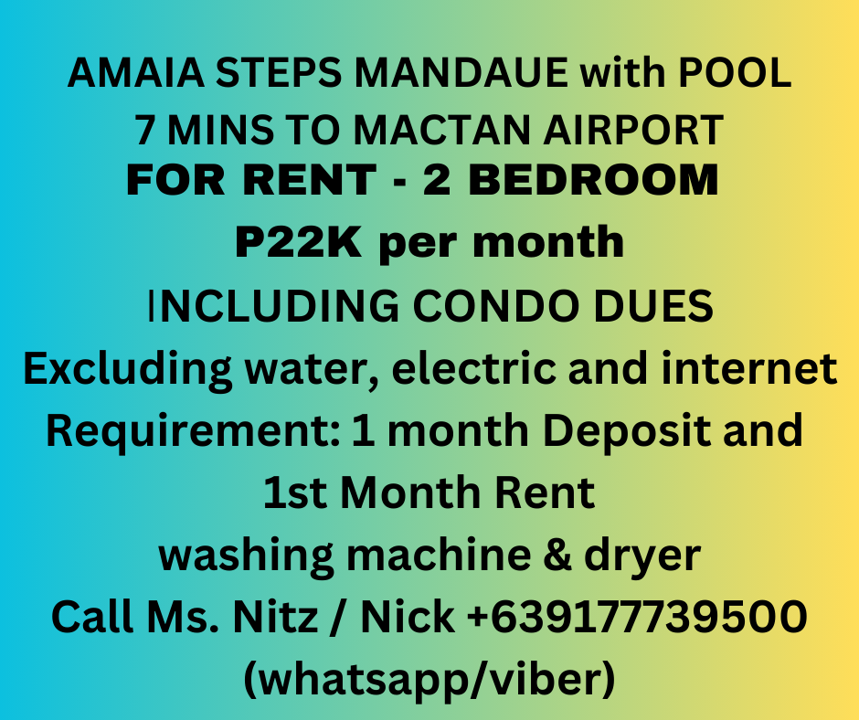 rental and AMAIA Steps Mandaue 3nn